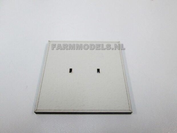 2x Stelconplaten afm. 62.5 x 62.5 x 4 mm  Farmmodels Editie 1:32  