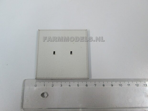 2x Stelconplaten afm. 62.5 x 62.5 x 4 mm  Farmmodels Editie 1:32  