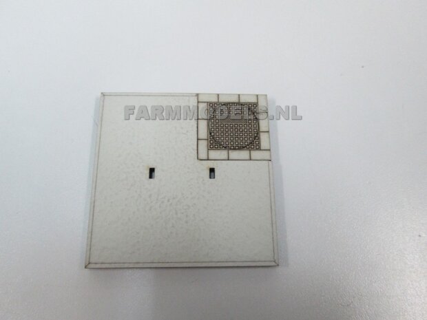 2x Stelconplaten afm. 62.5 x 62.5 x 4 mm  Farmmodels Editie 1:32  