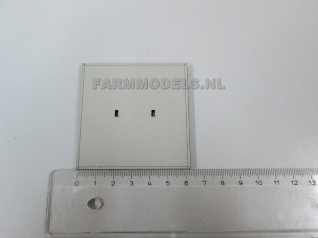 10x Stelconplaten afm. 62.5 x 62.5 x 4 mm  Farmmodels Editie 1:32 