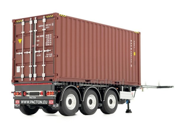 PACTON ANTRACIET extendable sea freight container chassis  Marge Models 2325  1:32   
