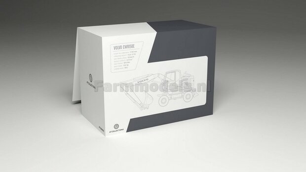 Volvo EWR150E kraan NOKIAN banden + Tiltrotator S6/S60 snelwissel + bak + FREE GIFT STICKERSET (verboden) 1:32  3200100 