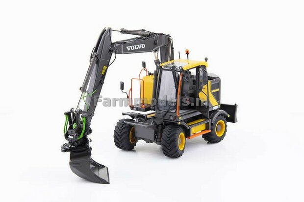 Volvo EWR150E kraan NOKIAN banden + Tiltrotator S6/S60 snelwissel + bak + FREE GIFT STICKERSET (verboden) 1:32  3200100 