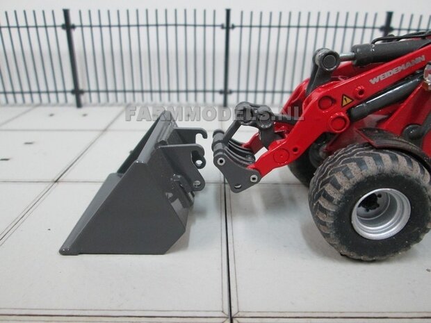 VOORBEELD FOTO&#039;S Puinriek bakje handgebouwd t.b.v. Mini shovel (Weidemann Siku), 1:32 
