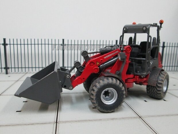 Puinriek bakje handgebouwd t.b.v. snelwissel set nr. 50300-50325 Mini shovel (Weidemann Siku), 1:32 