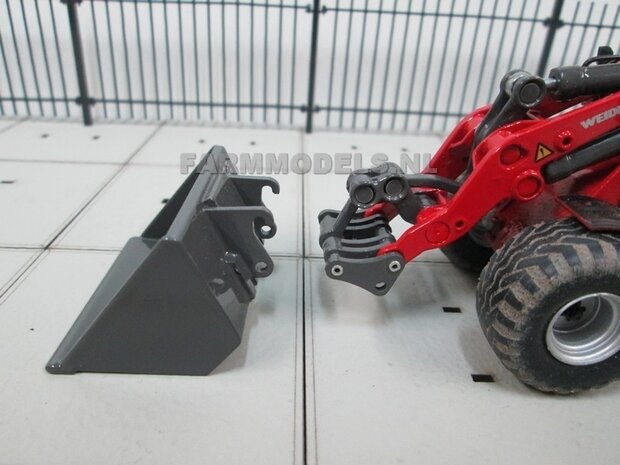 Palletvork setje BOUWKIT t.b.v. snelwissel set nr. 50300-50325 Mini shovel (Weidemann Siku) 1:32 (HTD)    