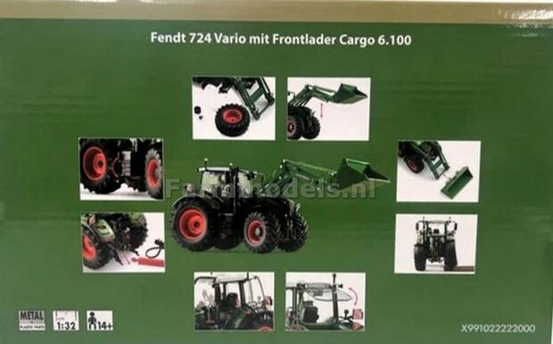 1st EDITION AGRITECNICA 2023 Fendt 724 vario met voorlader Cargo 6.100 1:32  Wiking X991022222000