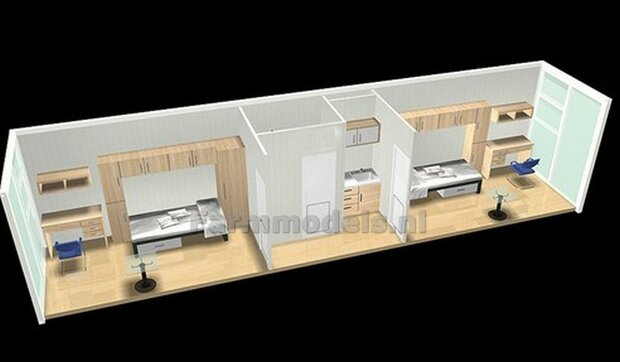 20ft &amp; 40ft Container office/ sea freight container BOUWKIT  1:32   SNEL VERWACHT