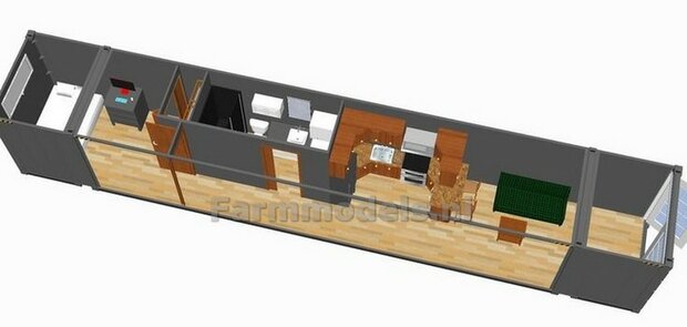 20ft &amp; 40ft Container office/ sea freight container BOUWKIT  1:32   SNEL VERWACHT