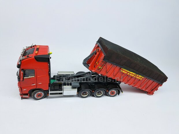 BOUWKIT: Afdeknet geschikt voor de 40M3 hoge Hooklift containers van MarGe models   1:32   