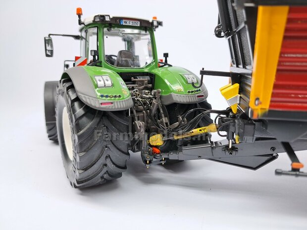 4x VROUW koppelingen RVS STAAL, geschikt voor MAN hydroliek koppeling met een leiding van &Oslash; 1 mm, echt koppelbaar RVS Staal Farmmodels Premium Line  1:32    