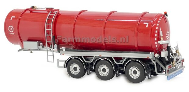 D-TEC RED tank trailer + FREE GIFT D-TEC SPATLAP STICKER 1:32 Marge Models 2326-01     