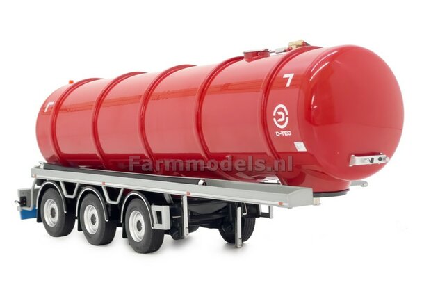 D-TEC RED tank trailer + FREE GIFT D-TEC SPATLAP STICKER 1:32 Marge Models 2326-01     
