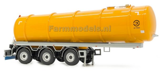 D-TEC YELLOW tank trailer + FREE GIFT D-TEC SPATLAP STICKER 1:32 Marge Models 2326-02    