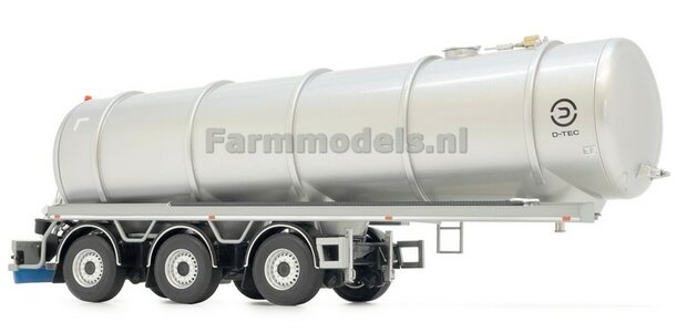 D-TEC LIGHT GRAY tank trailer + FREE GIFT D-TEC SPATLAP STICKER 1:32 Marge Models 2326-03    