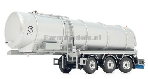 D-TEC LIGHT GRAY tank trailer + FREE GIFT D-TEC SPATLAP STICKER 1:32 Marge Models 2326-03    