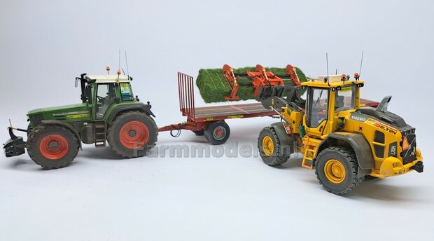 BOUWKIT: Vicon pakkenklem uitschuifbaar, geschikt voor o.a. snelwissel koppeling 510005 t/m 510095 &amp; Volvo VAB-STD van AT &amp; Claas Torion/ Liebherr L 556 van Wiking modellen  1:32 