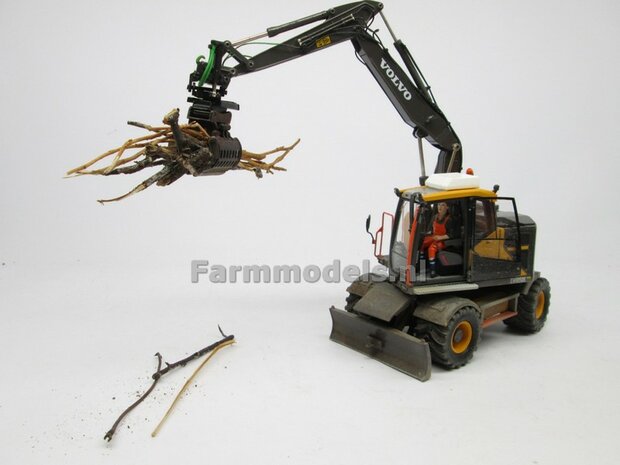 EUROSTEEL SORTEERGRIJPER ES SSG-600-ZD Xtra past aan snelwissel/ Tiltrotator S6/S60 1:32  AT3200105   