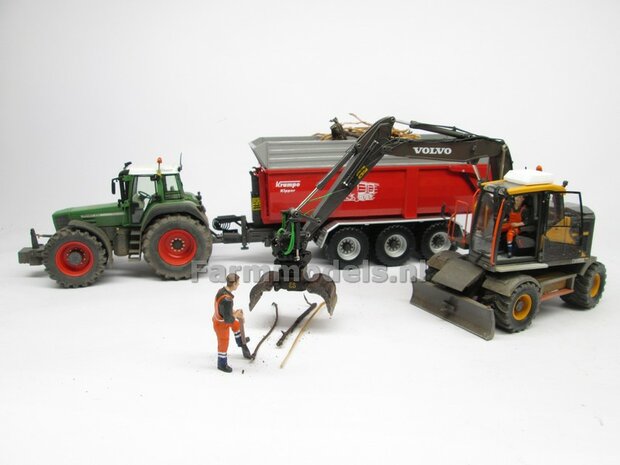 EUROSTEEL SORTEERGRIJPER ES SSG-600-ZD Xtra past aan snelwissel/ Tiltrotator S6/S60 1:32  AT3200105   