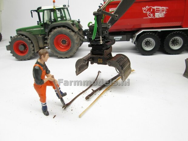 EUROSTEEL SORTEERGRIJPER ES SSG-600-ZD Xtra past aan snelwissel/ Tiltrotator S6/S60 1:32  AT3200105   