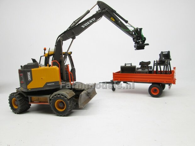 EUROSTEEL SORTEERGRIJPER ES SSG-600-ZD Xtra past aan snelwissel/ Tiltrotator S6/S60 1:32  AT3200105   