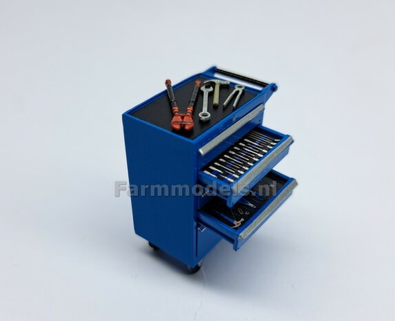 Gereedsschap Trolly ROOD handgeschildert SMALLE UITVOERING 1:32