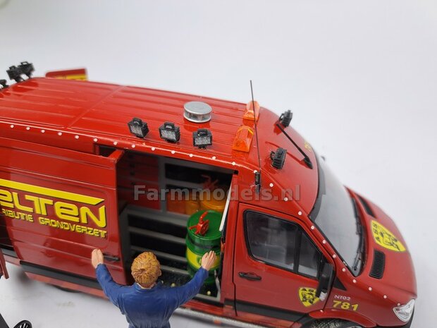 Gereedsschap Trolly ROOD handgeschildert SMALLE UITVOERING 1:32