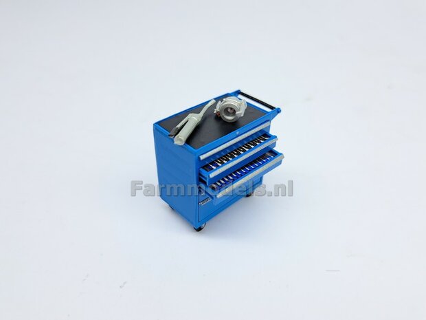 Gereedsschap Trolly ROOD handgeschildert SMALLE UITVOERING 1:32