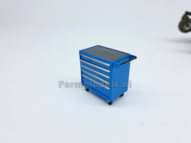 Gereedsschap Trolly ROOD handgeschildert SMALLE UITVOERING 1:32