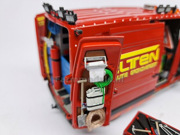 Gereedsschap Trolly ROOD handgeschildert SMALLE UITVOERING 1:32