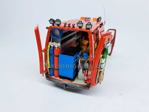 Gereedsschap Trolly ROOD handgeschildert SMALLE UITVOERING 1:32