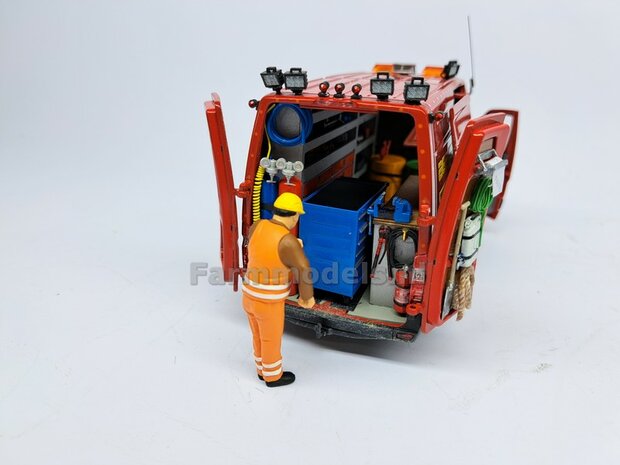 Gereedsschap Trolly ROOD handgeschildert SMALLE UITVOERING 1:32