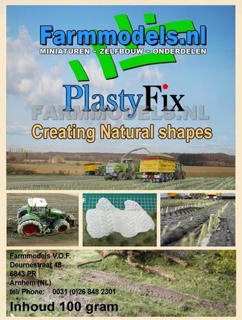 Farmmodels Plastyfix, 100 gram (her-)vormbaar plastic