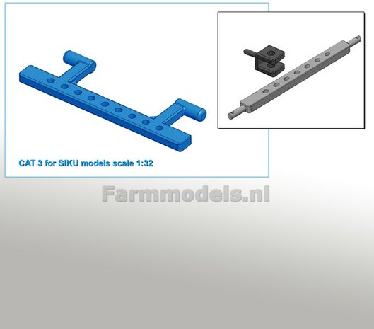 Gatenbalk SIKU HEF  BLAUW gespoten 1:32