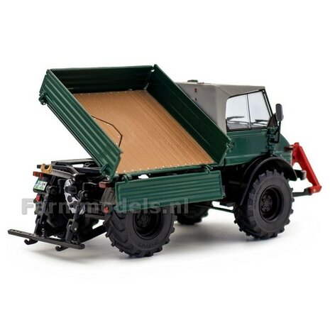 DONKER GROEN Unimog 406 (U84) Cabrio 1:32 Weise Toys 1048   