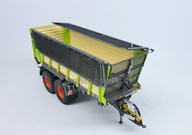&Oslash; 46.8 mm: 2x Vredestein Flotation Pro Banden met CLAAS ORANJE gespoten Velgen + 4x O-RINGEN 1:32   Farmmodels Premium Line Series