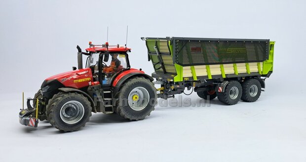 &Oslash; 46.8 mm: 2x Vredestein Flotation Pro Banden met ALUMINIUM METALIC gespoten Velgen + 4x O-RINGEN 1:32   Farmmodels Premium Line Series  