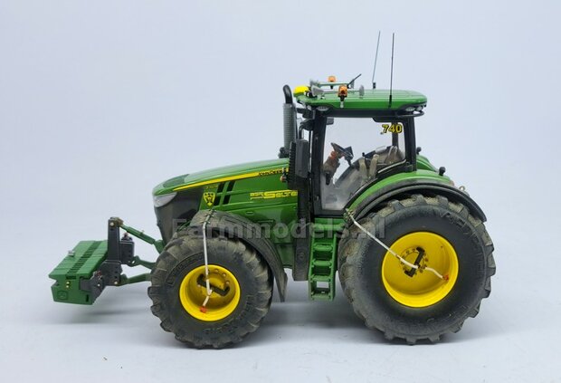 &Oslash; 53.5 x 32.3 mm: JD 7310R: 2x Michelin Mega X Bib Banden + ALUMINIUM velgen BLANK geleverd  1:32    Farmmodels Custom Line Series