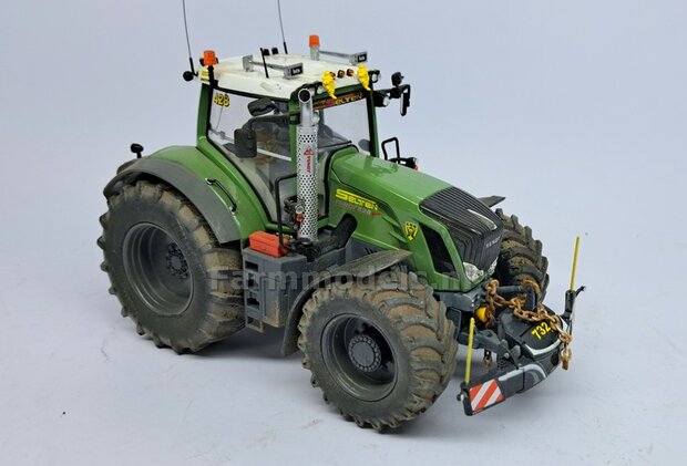 &Oslash; 53.8 x 22.5 mm: Fendt 828 GEN. 1: 2x Brede Banden + ALUMINIUM velgen BLANK geleverd  1:32    Farmmodels Custom Line Series