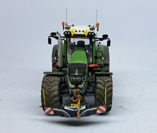 &Oslash; 53.8 x 22.5 mm: Fendt 828 GEN. 1: 2x Brede Banden + ALUMINIUM velgen BLANK geleverd  1:32    Farmmodels Custom Line Series