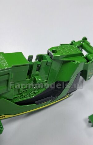 BOUWKIT: John Deere 8R 410 VOORAS VERHOOG SET, RESIN BLANK geleverd 1:32    Farmmodels Premium Line Series