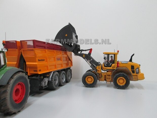 BECO Hoogkiepbak  / Volume bak BOUWKIT geschikt voor koppeling snelwissels 55001 t/m 55050 &amp; Volvo VAB-STD 1:32 (HTD)