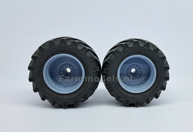 &Oslash; 61.5 mm: CLAAS Jaguar 900 Serie MargeModels: 2x Trelleborg Banden met RESIN Velgen BLANK geleverd  1:32  Farmmodels Custom Line Series  