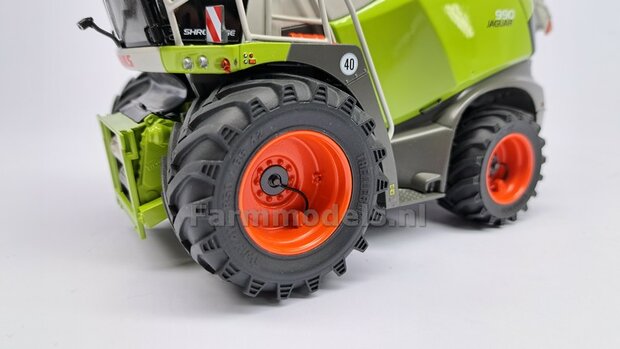 &Oslash; 61.5 mm: CLAAS Jaguar 900 Serie MargeModels: 2x Trelleborg Banden met RESIN Velgen BLANK geleverd  1:32  Farmmodels Custom Line Series  