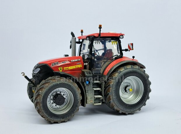 &Oslash; 65.9 x 29.2 mm: CASE PUMA 260/ NH T7.300 BLUE POWER  UH: 2x Brede Banden + ALU. Velgen ALUMINIUM METALIC Gespoten 1:32 Farmmodels Custom Line Series  
