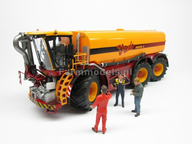 &Oslash; 61.5 x 33.3 mm: VREDO VT 7028: 2x Michelin 1050 lagedruk Banden + ALU. velgen ZWART GLANS gespoten 1:32 Farmmodels Custom Line Series    