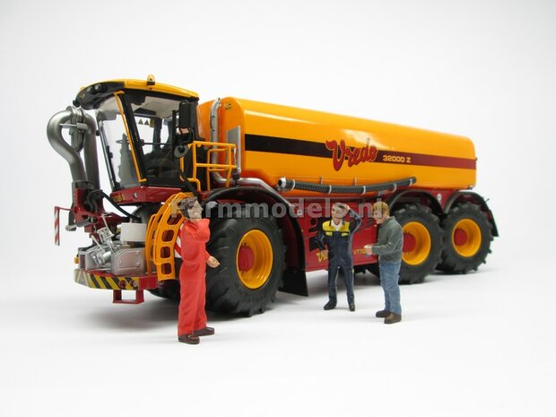 &Oslash; 61.5 x 33.3 mm: VREDO VT 7028: 2x Michelin 1050 lagedruk Banden + ALU. velgen ZWART GLANS gespoten 1:32 Farmmodels Custom Line Series    
