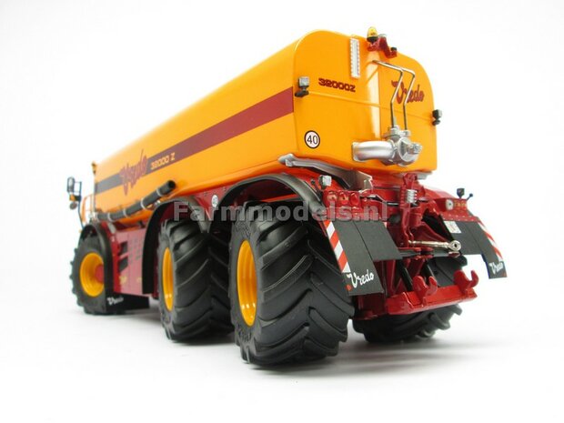 &Oslash; 61.5 x 33.3 mm: VREDO VT 7028: 2x Michelin 1050 lagedruk Banden + ALU. velgen ZWART GLANS gespoten 1:32 Farmmodels Custom Line Series    