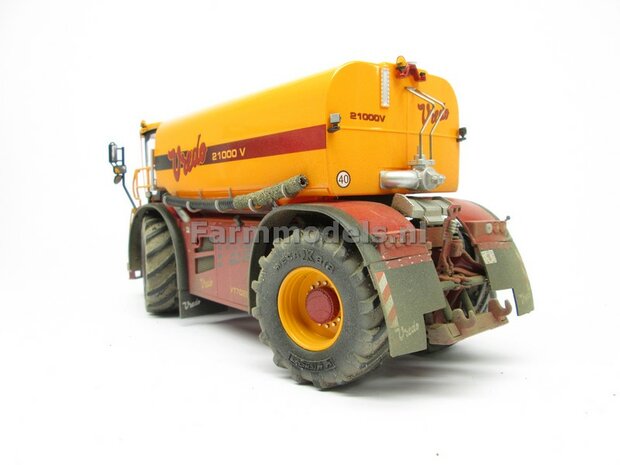 &Oslash; 61.5 x 33.3 mm: VREDO VT 7028: 2x Michelin 1050 lagedruk Banden + ALU. velgen ZWART GLANS gespoten 1:32 Farmmodels Custom Line Series    