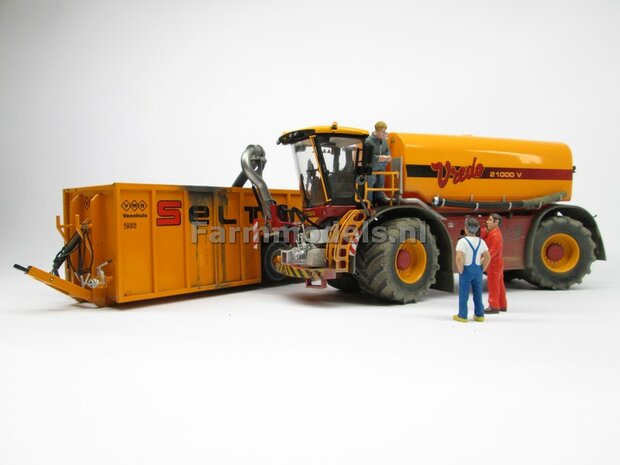 &Oslash; 61.5 x 33.3 mm: VREDO VT 7028: 2x Michelin 1050 lagedruk Banden + ALU. velgen ZWART GLANS gespoten 1:32 Farmmodels Custom Line Series    